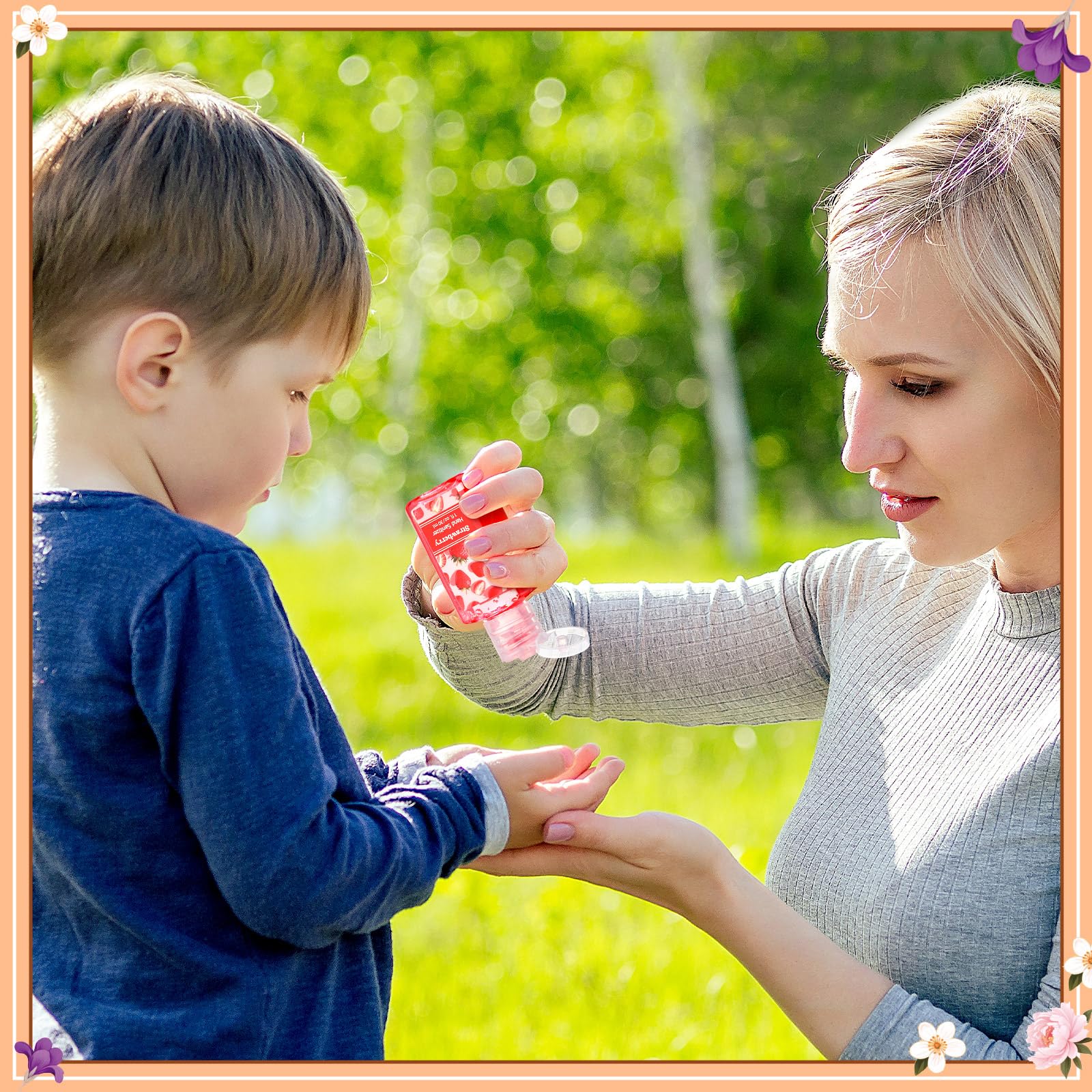 Frienda 24 Pcs Floral Scented Mini Hand Sanitizers Bulk 1 Fl oz Travel Size Hand Sanitizer Assorted Floral Scents Employee Appreciation Gifts for Coworker Staff Teacher Nurse Office Thank You Gifts - Image 3